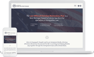 Law Office of Christian Montesinos WordPress Web Design